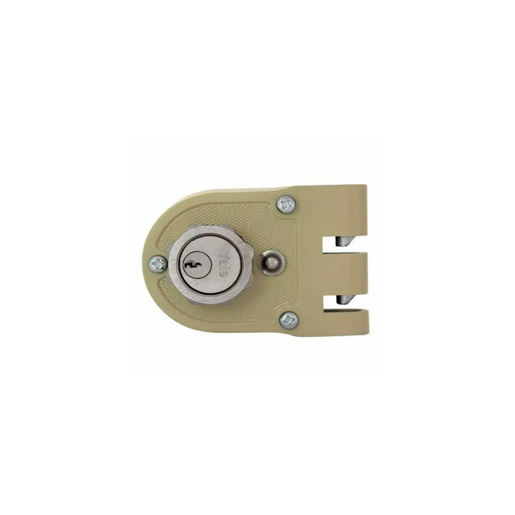 Llavin porton yale con rosca 3098 derecho beige