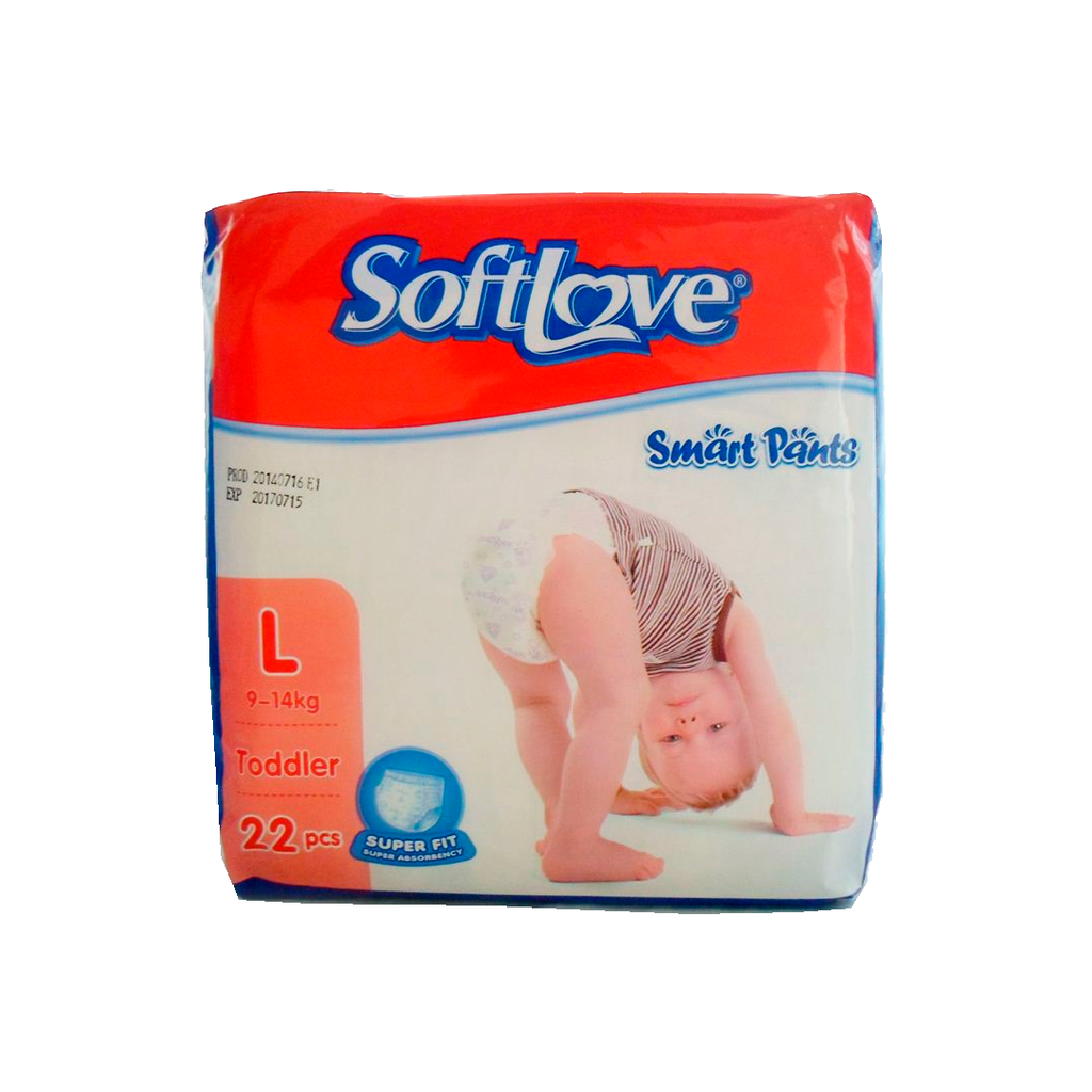 Pañal para niño talla l soft love smart