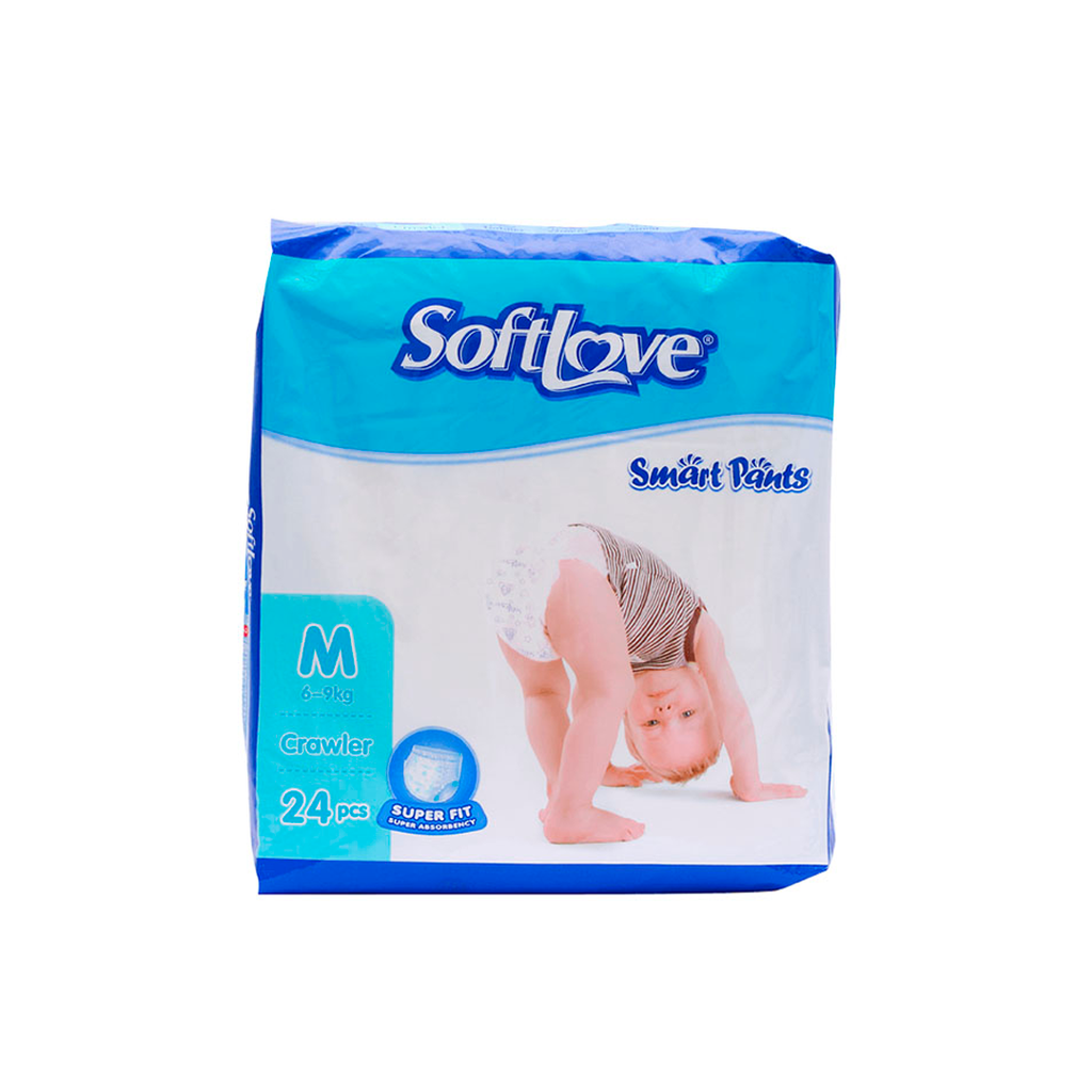 Pañal para niño talla m soft love smart