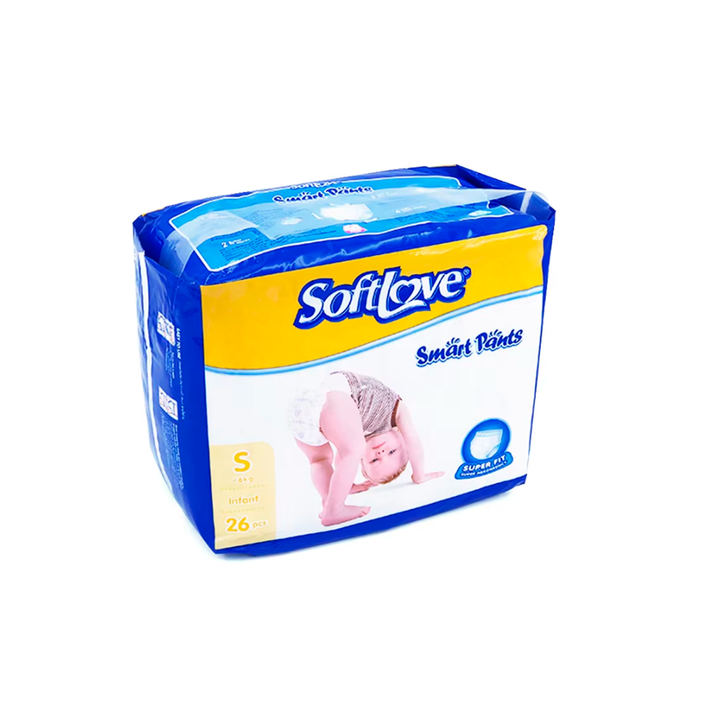 Pañal para niño talla s soft love smart