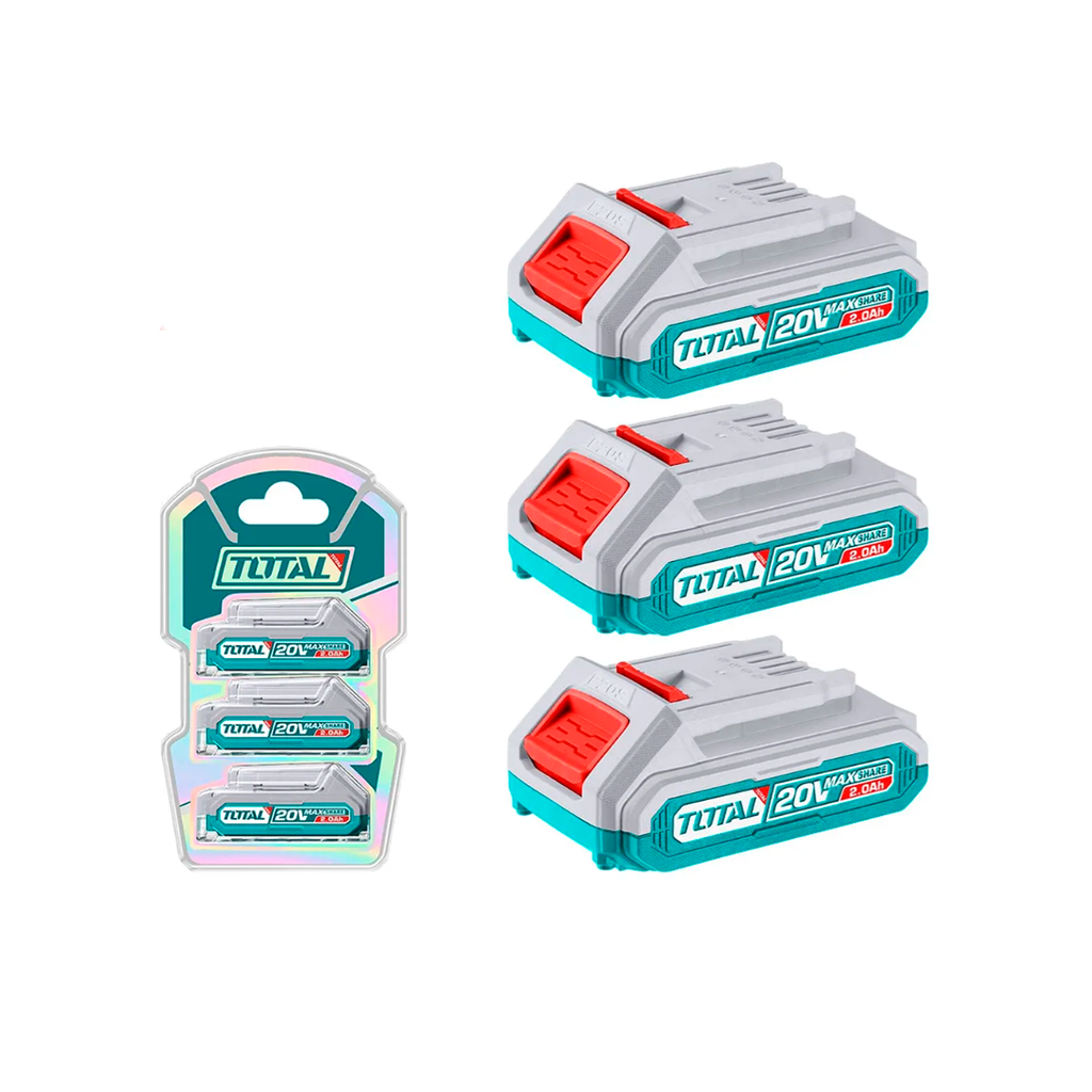 Bateria recargable 20v 2a 3pc total li240311