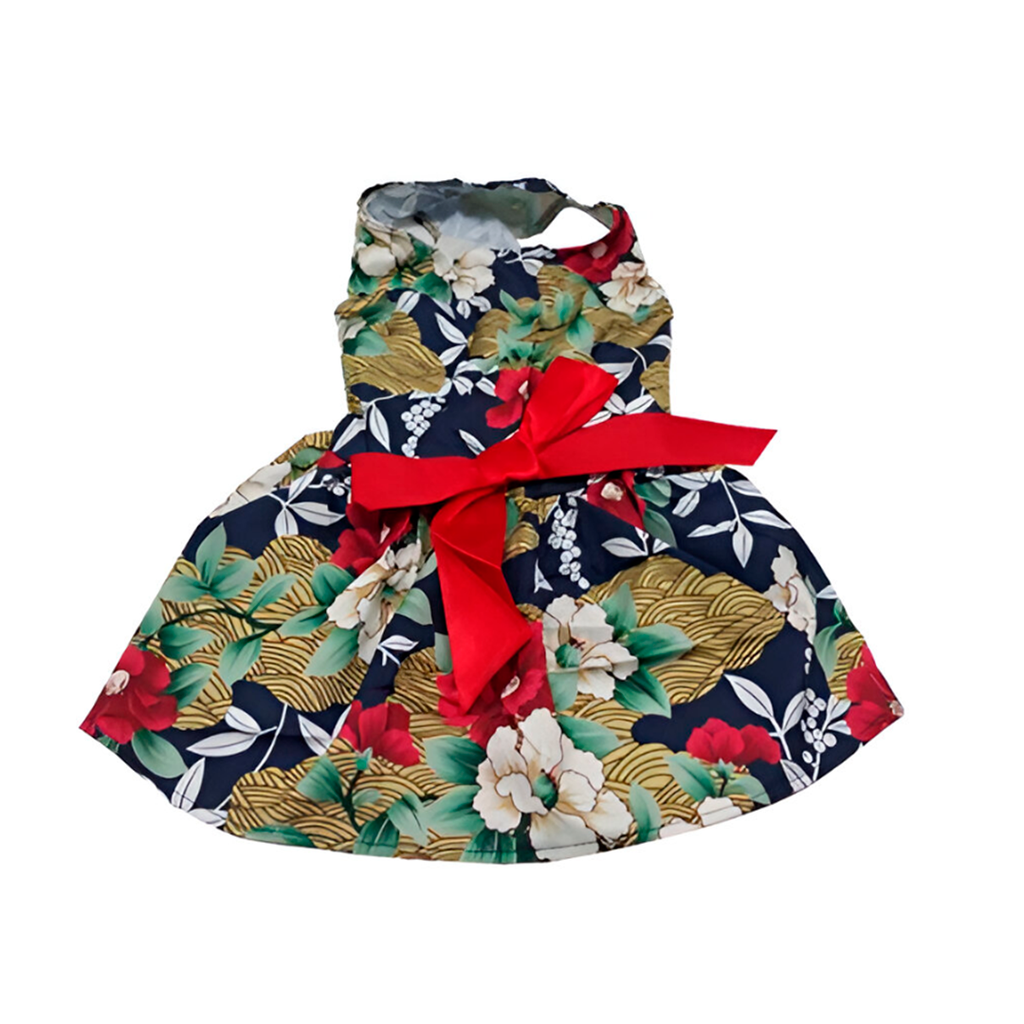 Camisa para perro talla l lf136 flores