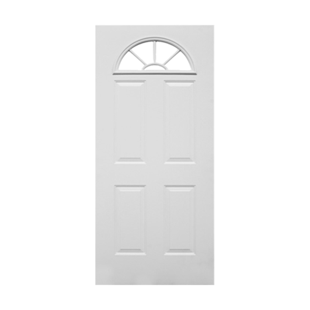 Puerta acero 4p 36"x80" 1/2 luna zyg012