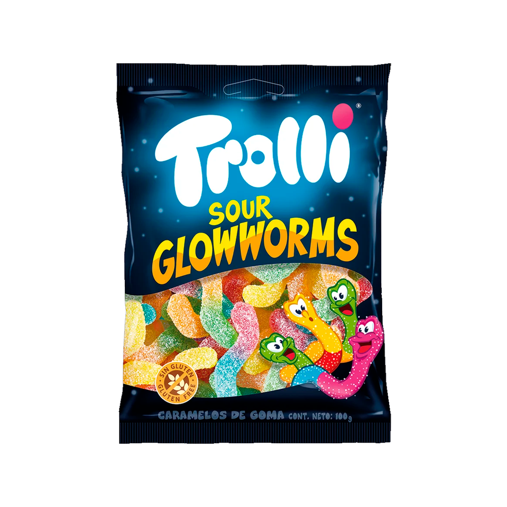 Dulce gomitas trolli 100g sour glowworms