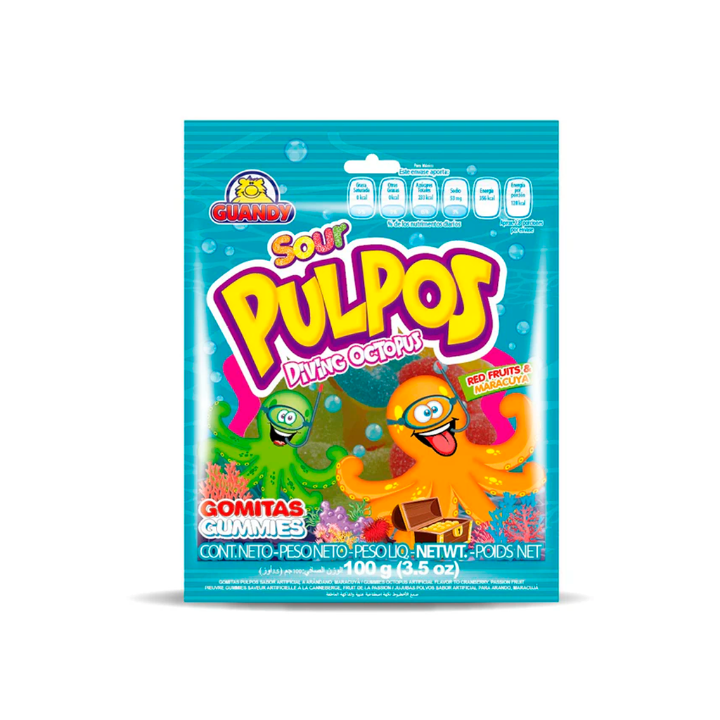 Dulce gomitas pulpos 100g ptbogu19