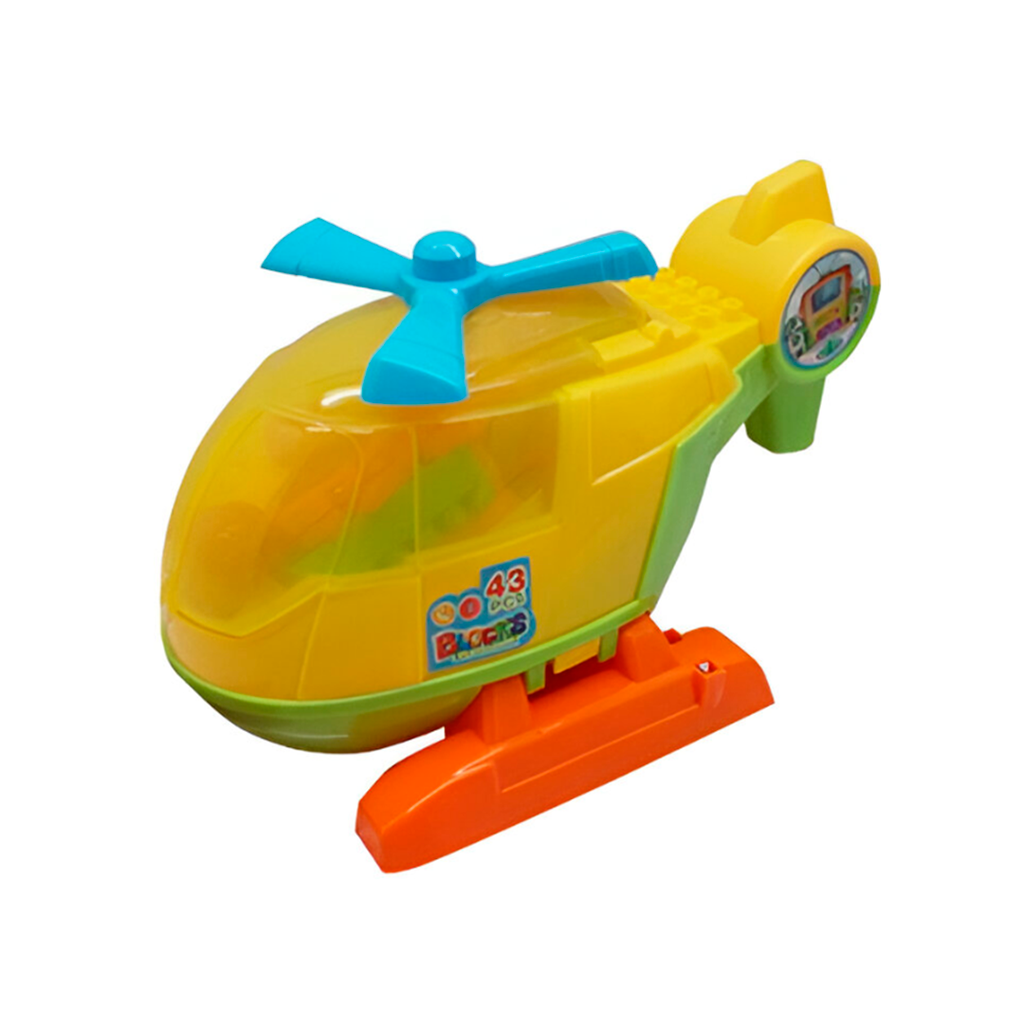 Juguete para armar blocks 43pc helicoptero jm19621
