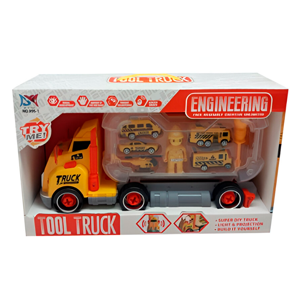 Juguete carro construccion con accesorios ja55776