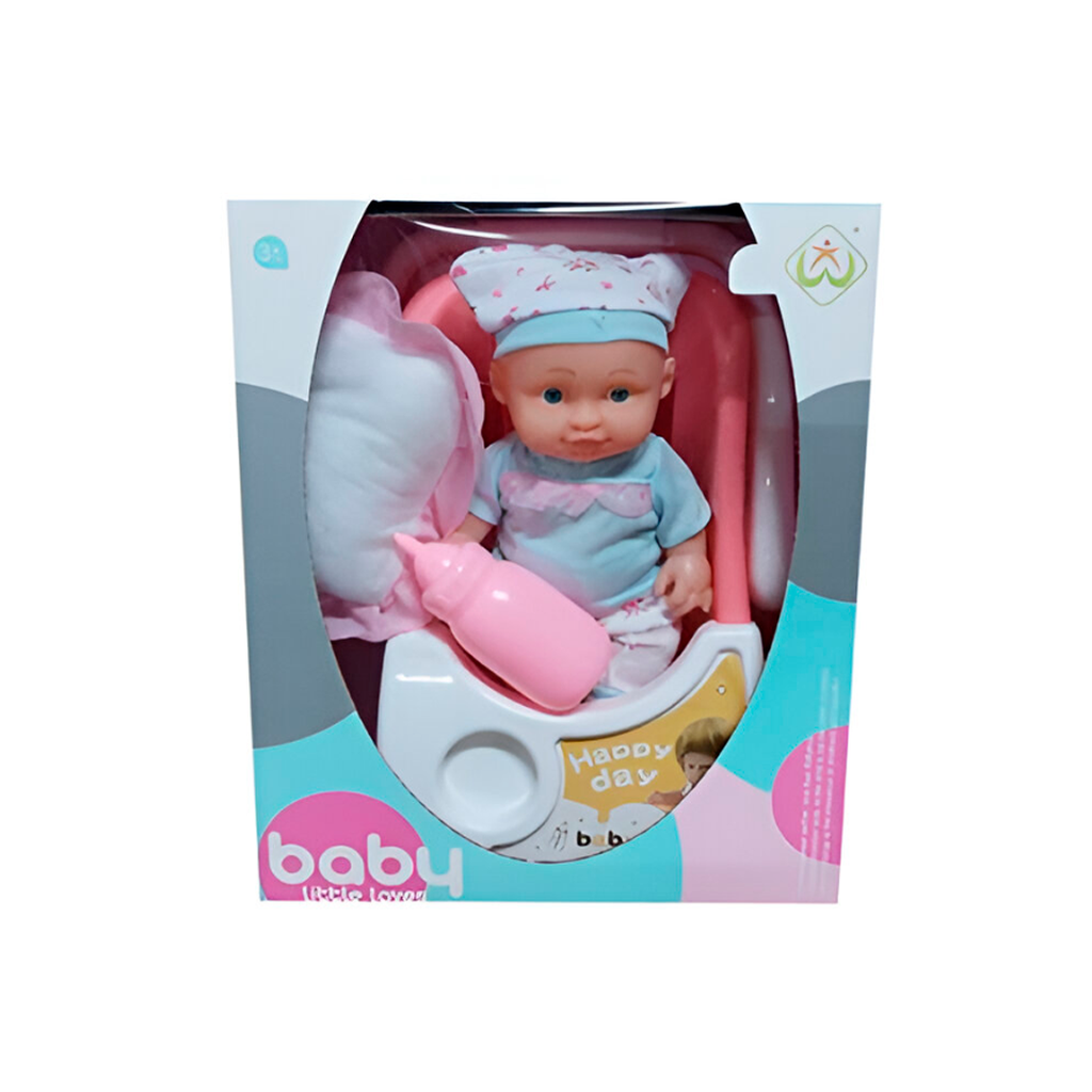 Juguete muñeca bebe 21" con accesorios hd-203