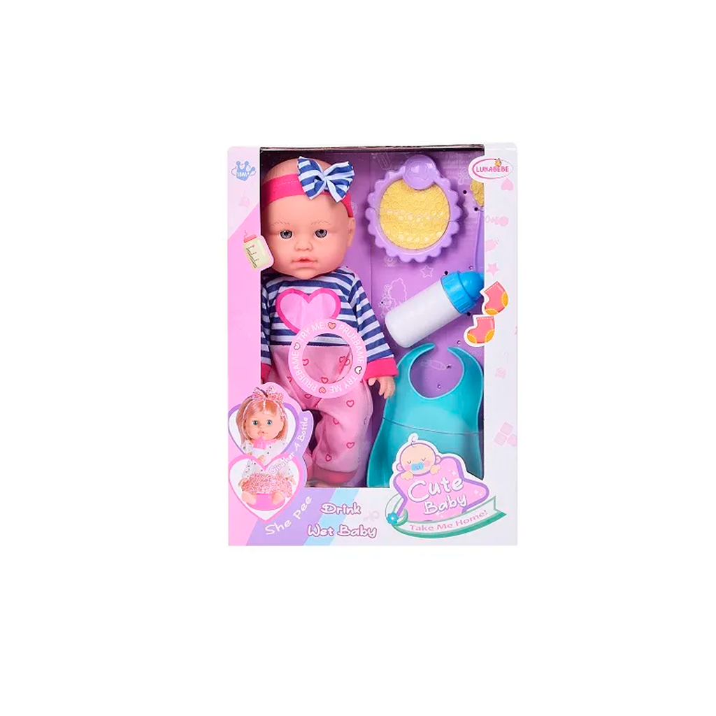 Juguete muñeca bebe 30cm con accesorios 2321203