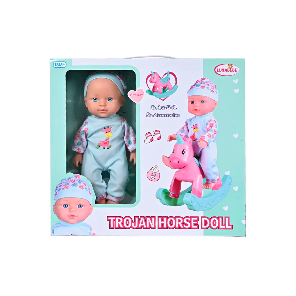 Juguete muñeca bebe 30cm con accesorios 2321217