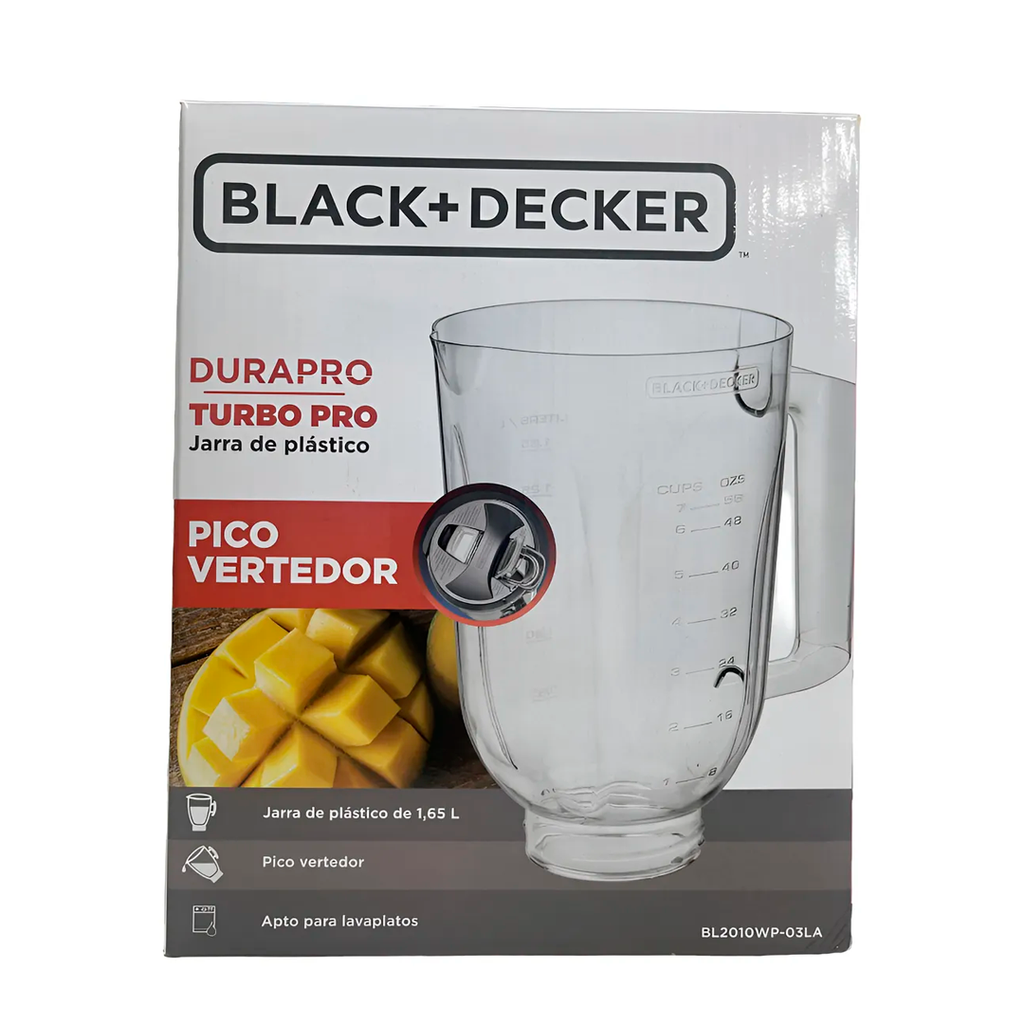 Vaso para licuadora plastico b&d bl2010wp-03la