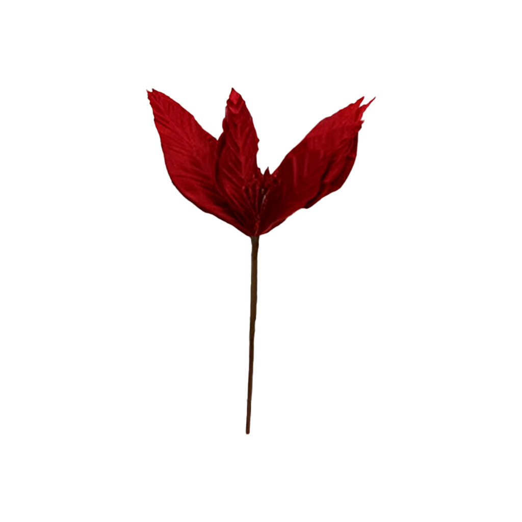 Flor navideña 24cm mh1079 rojo