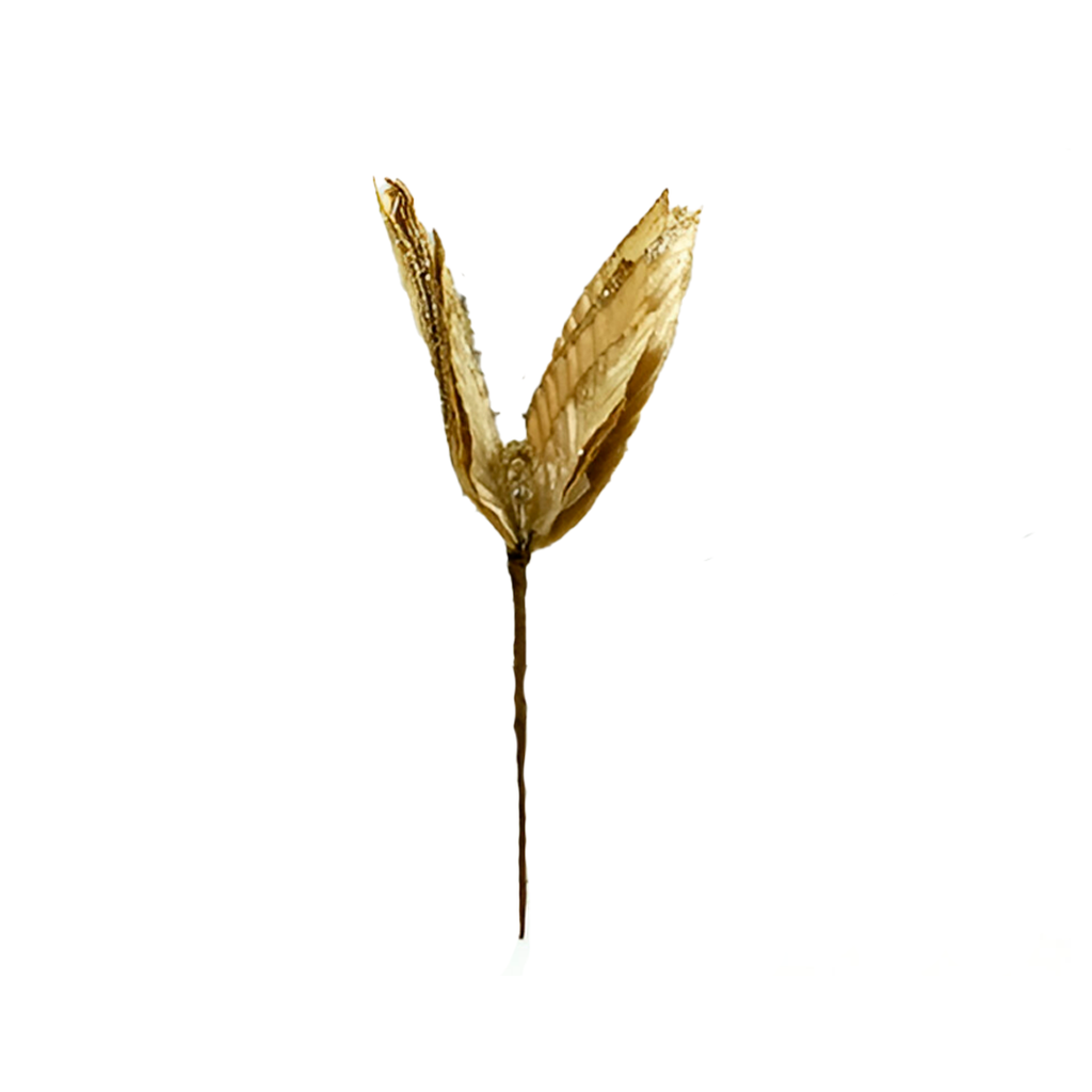 Flor navideña 32cm mh1100 champagne