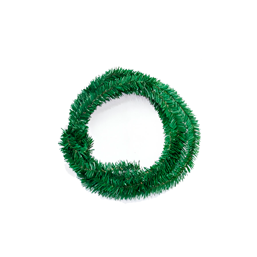 Guirnalda navideña pvc 3mtsx7cm verde