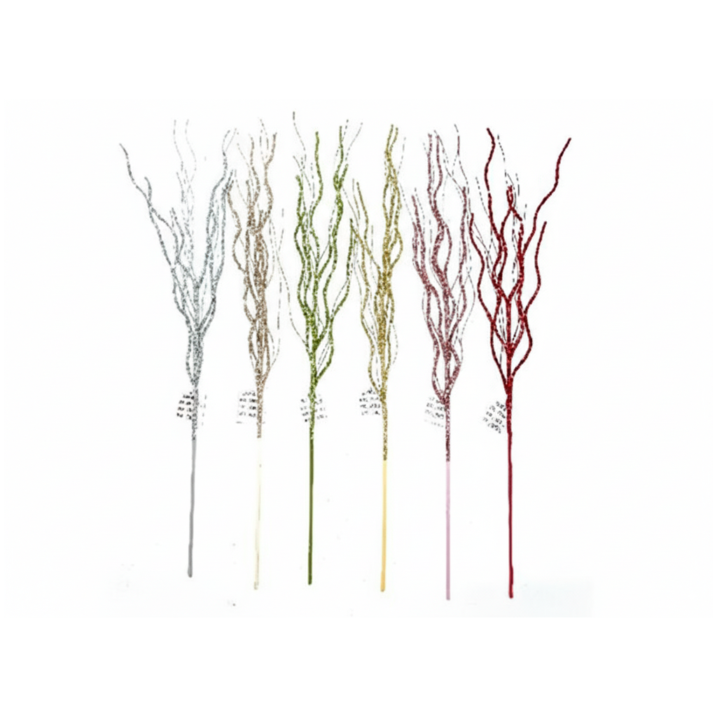 Rama navideña 62cm rojo/plateado/champagne/verde/dorado/rosa