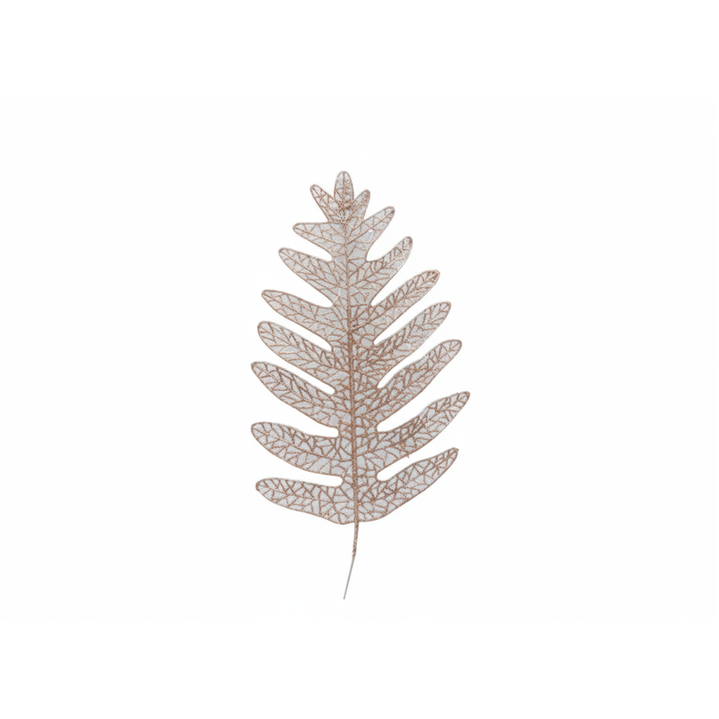Rama navideña hoja 22x44cm s1503-878 rosa/dorado
