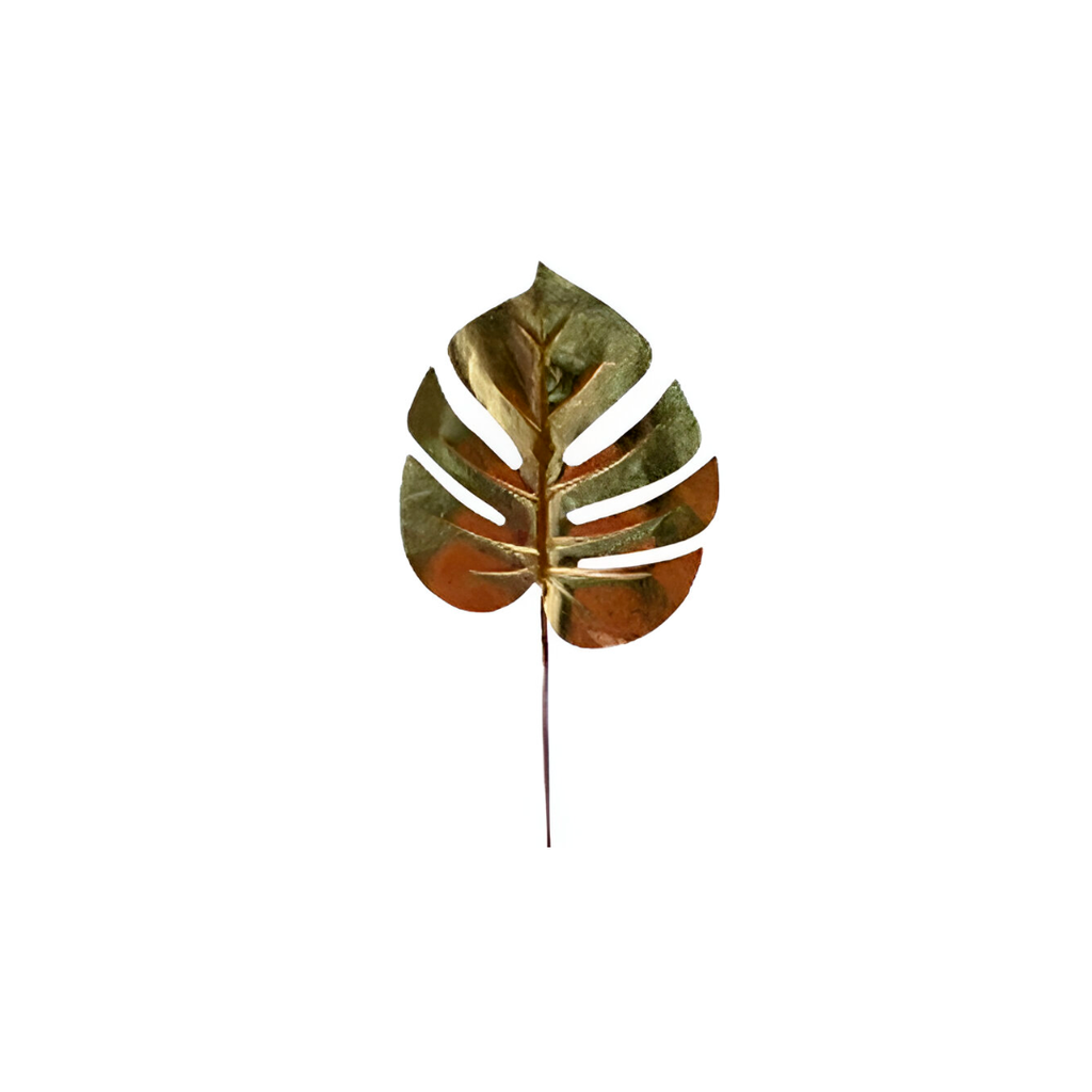 Rama navideña hoja 44cm 2-cs2303-1426 dorado