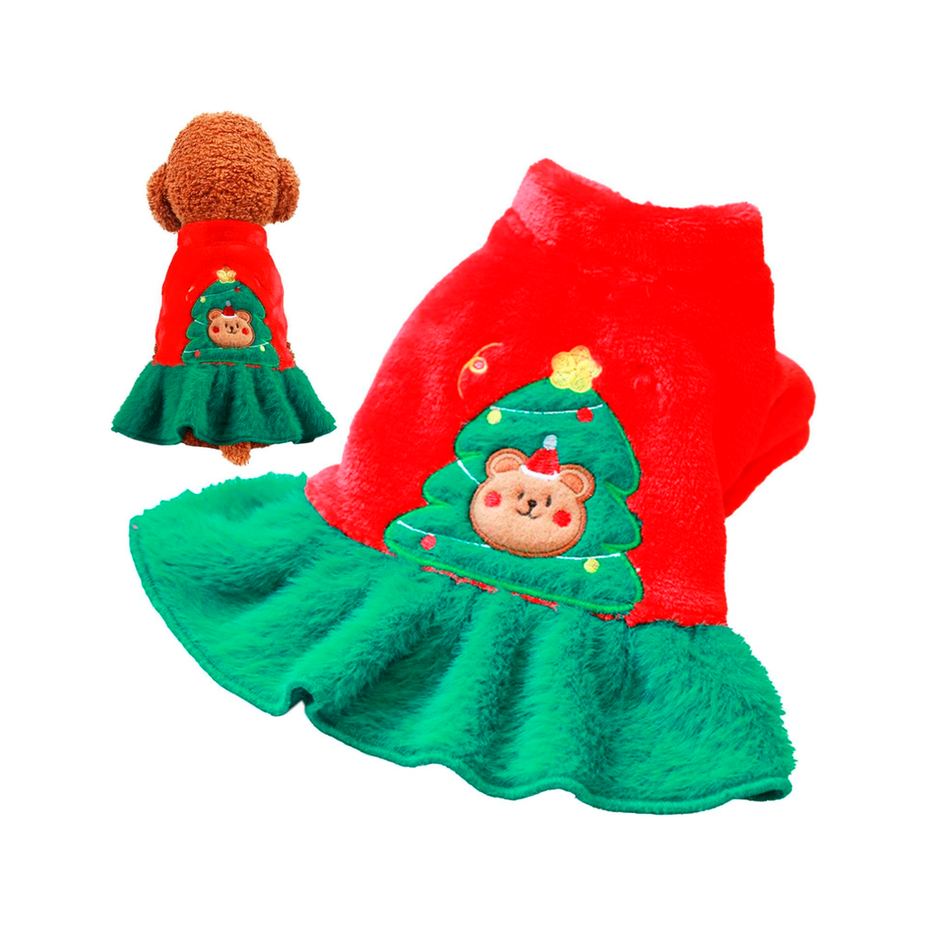 Traje navideño para mascota l/xl xx1404 rojo/verde