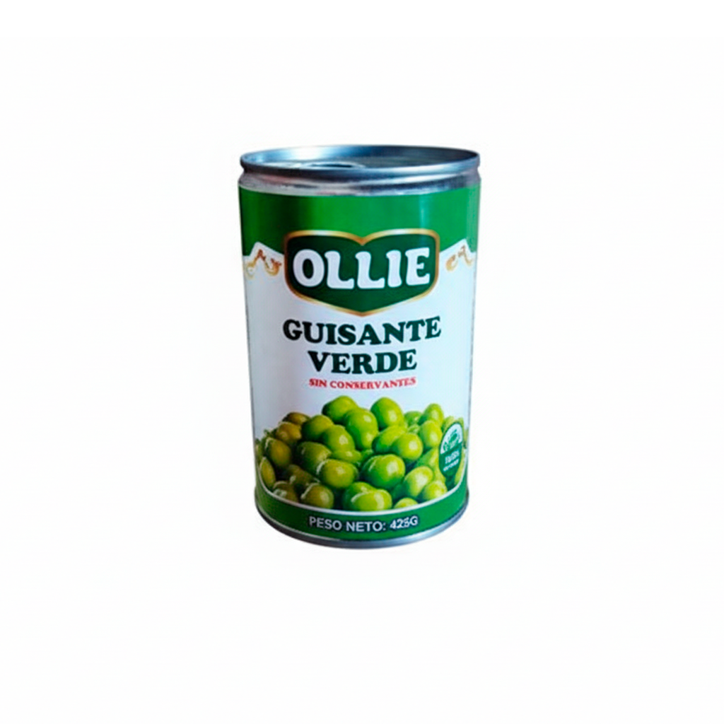 Guisante verde 425g lata ollie