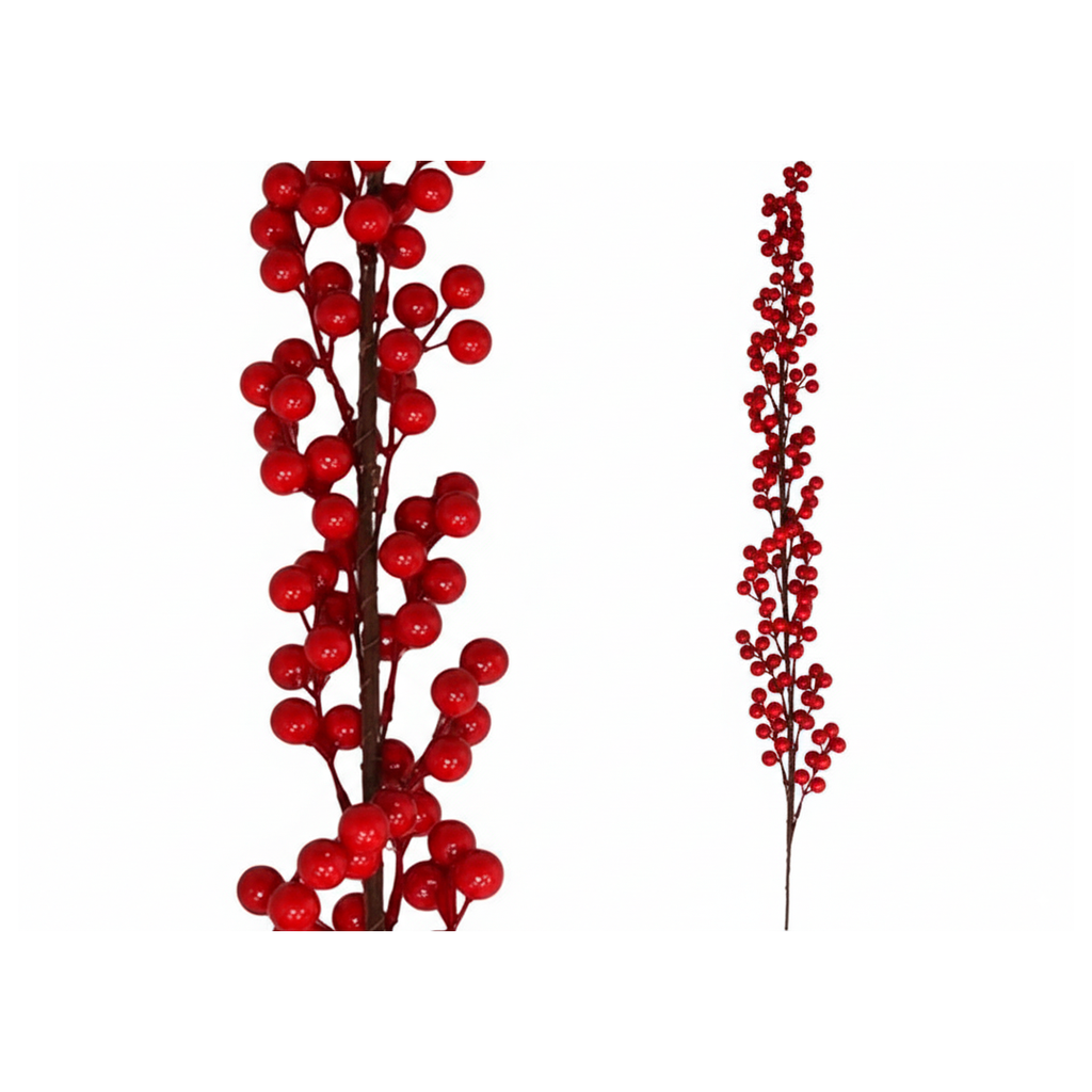 Guirnalda navideña con baya 180cm gc25-134 rojo