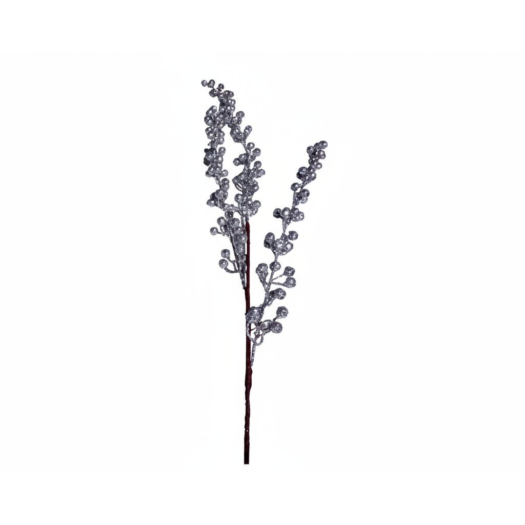 Rama navideña con bayas 80cm gc25-716 varios colores