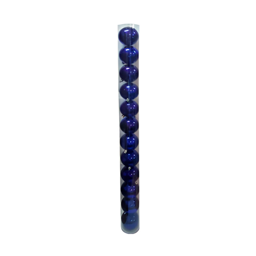 Bola navideña 8cm 12pc azul brillante oscuro sycb20