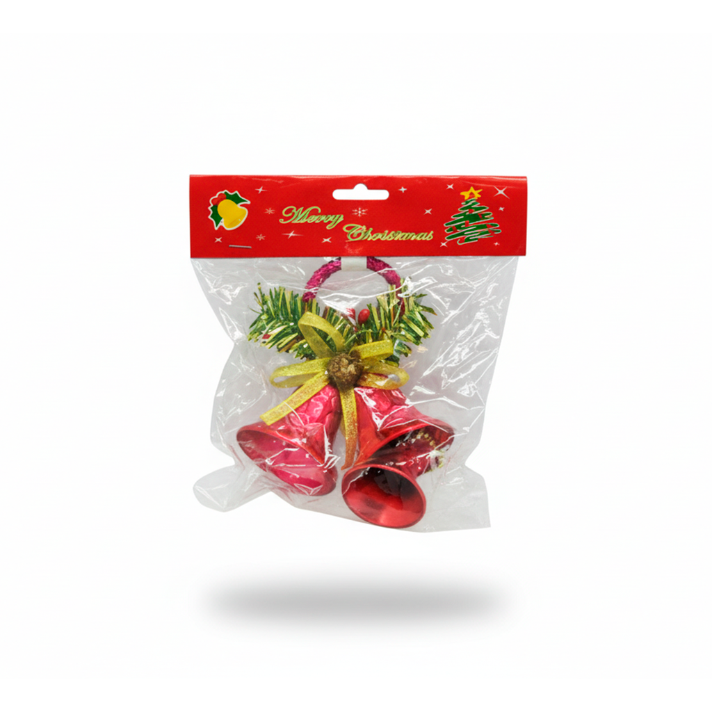 Campana navideña 23cm 2-cs1503-829 roja