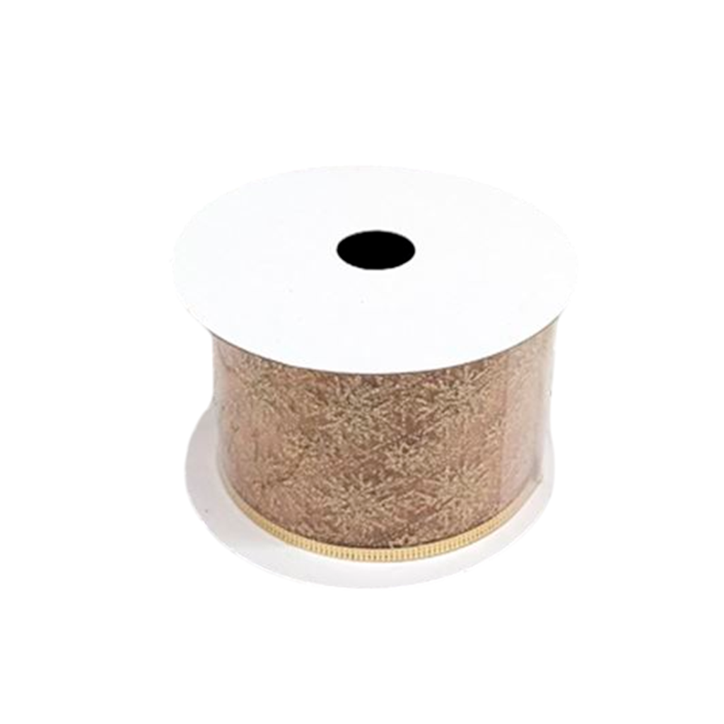Cinta navideña   6.3cmx10yd rose gold varios/diseños