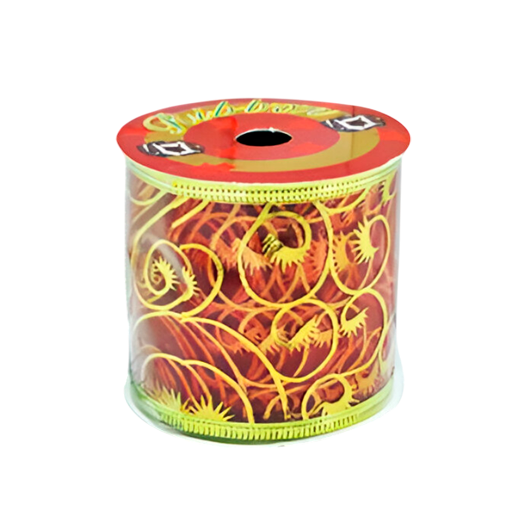 Cinta navideña   6.3x3yd 2-pcl1404-1784 varios colores
