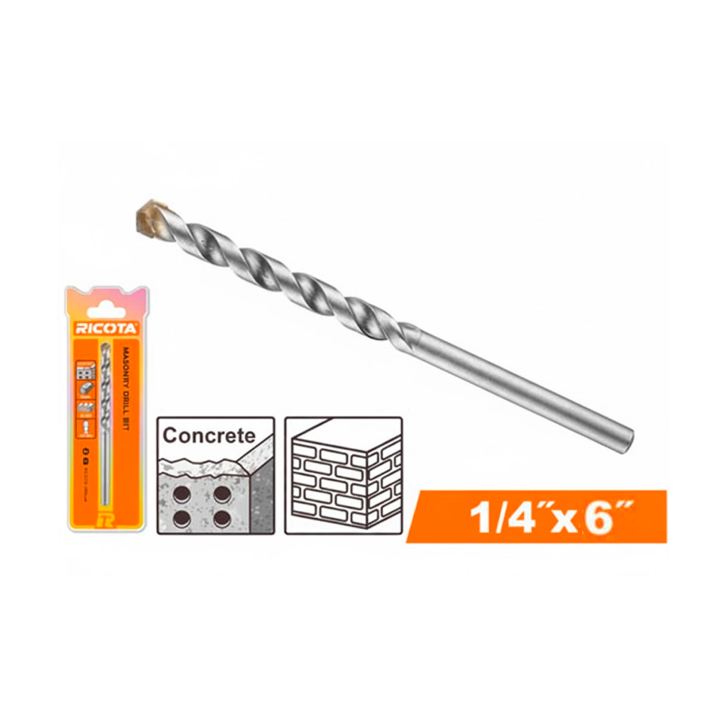 Broca concreto  1/4x6" ricota uracdb01042