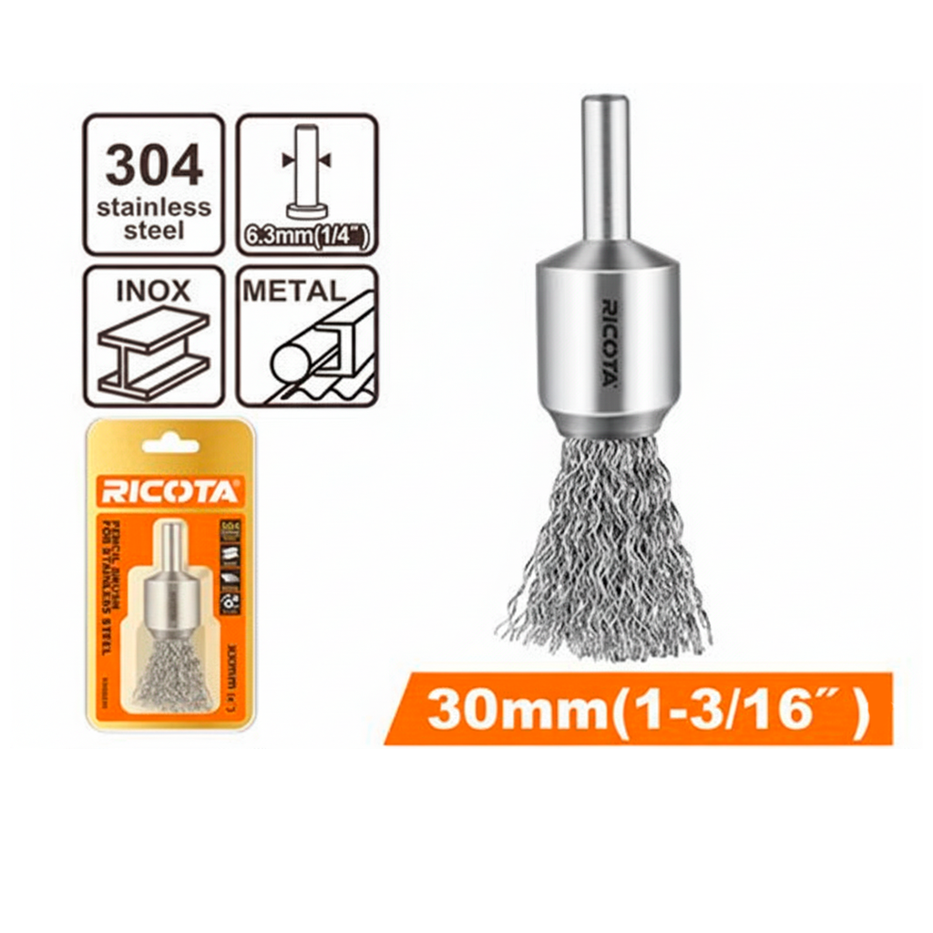 Cepillo alambre 1.3/16" ricota rapb10301