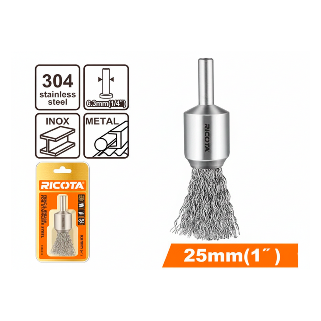 Cepillo alambre 1" ricota rapb10251