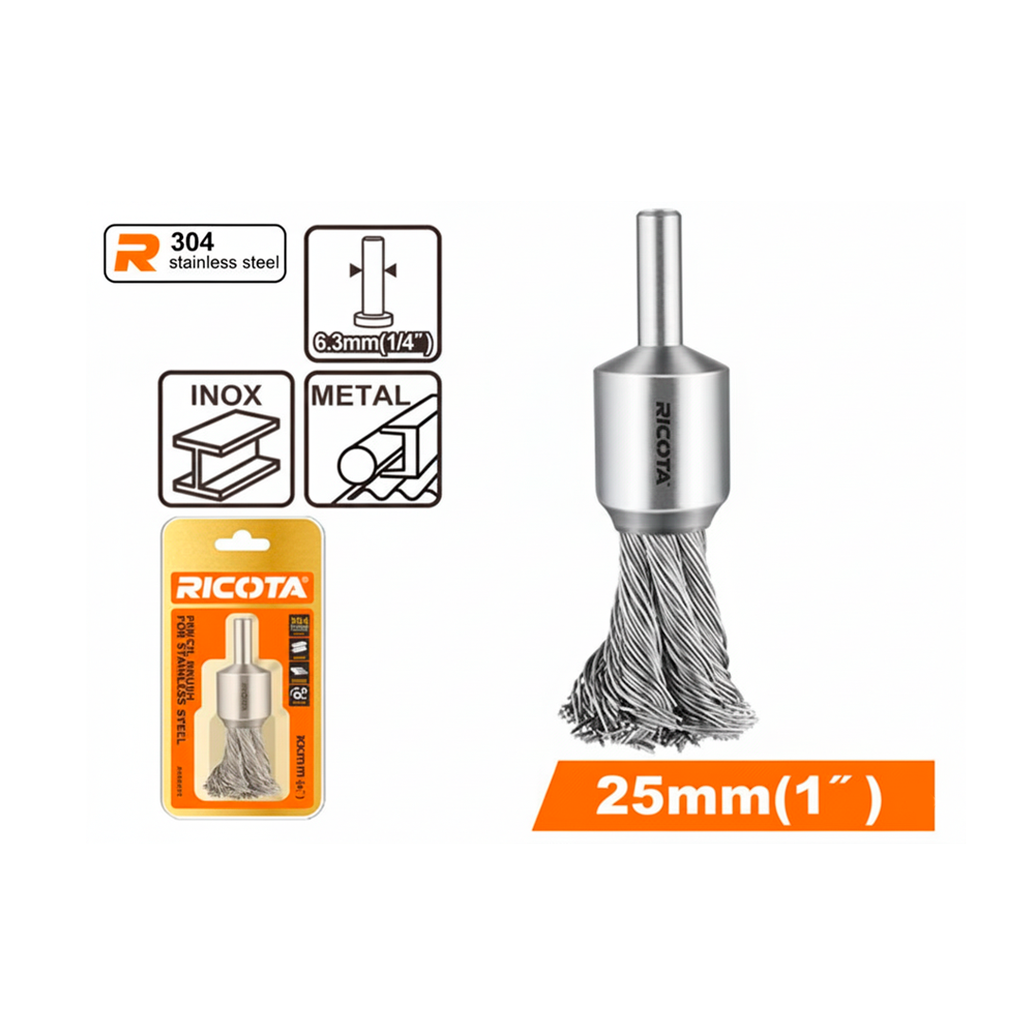 Cepillo alambre 1" ricota rapb20251