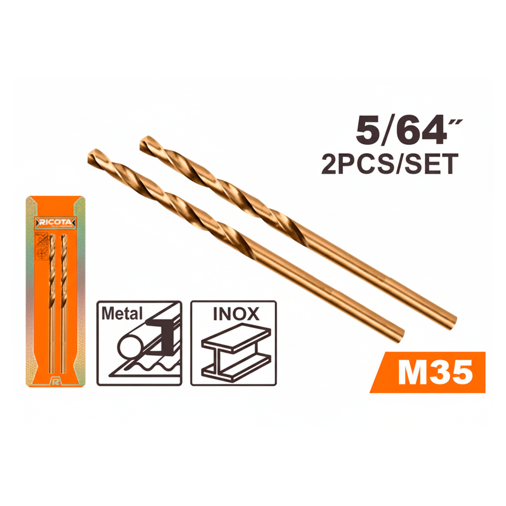 Broca hierro 5/64" cobalto ricota 056435