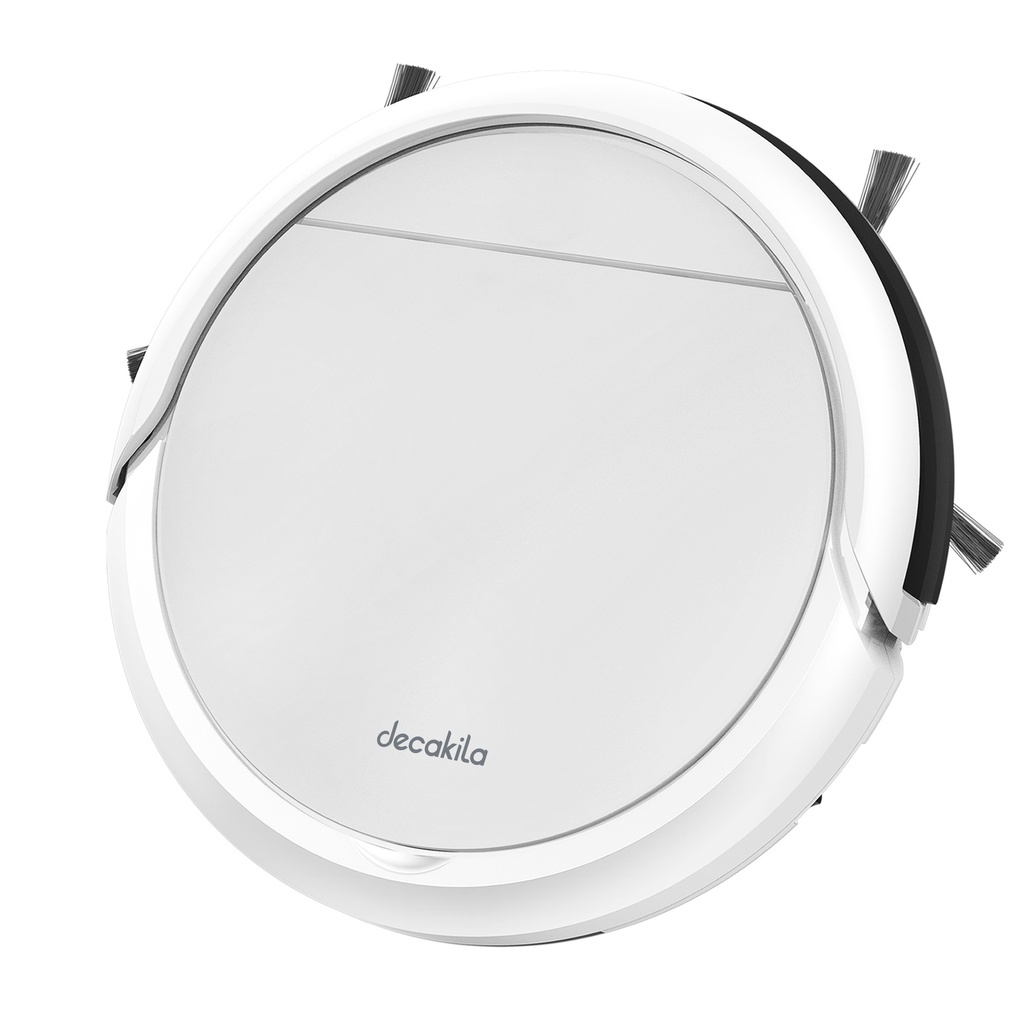 Aspiradora inlambrica estilo robot giroscopico para limpieza decakila curc001w blanco