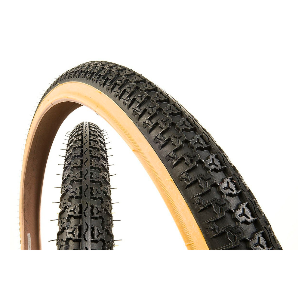 Llanta de bicicleta 26x2.125 kenda k52 negra con franja amarilla