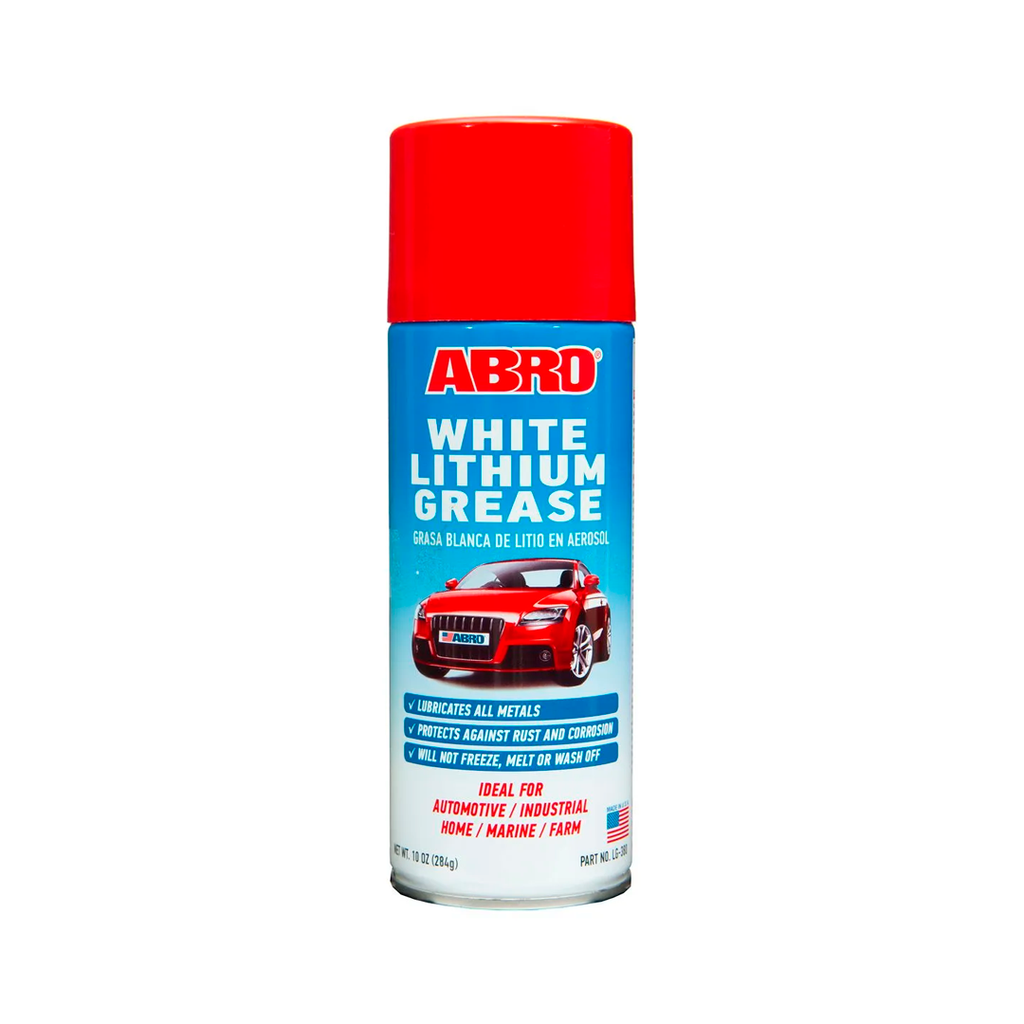 Grasa de litio en spray 10 onzas abro lg-380 blanco