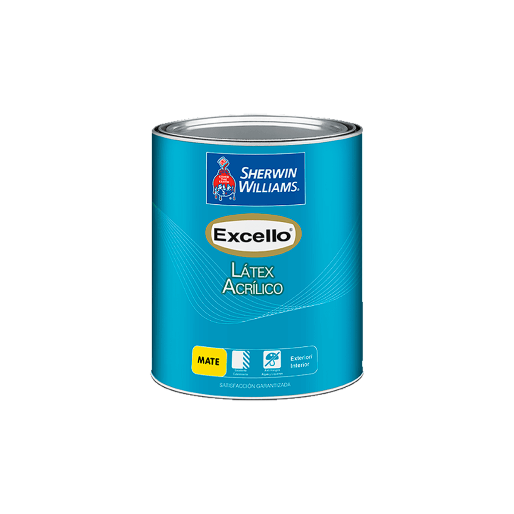 Pintura excello latex 1/4-galon sherwin williams blanco