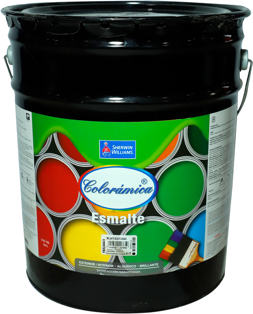 Pintura coloramica de aceite 1-cubeta sherwin williams celeste oceano