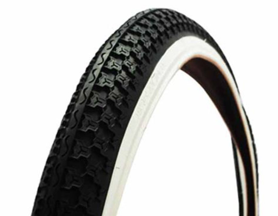 Llanta de bicicleta 26x2.125 kenda k52 negra franja blanca