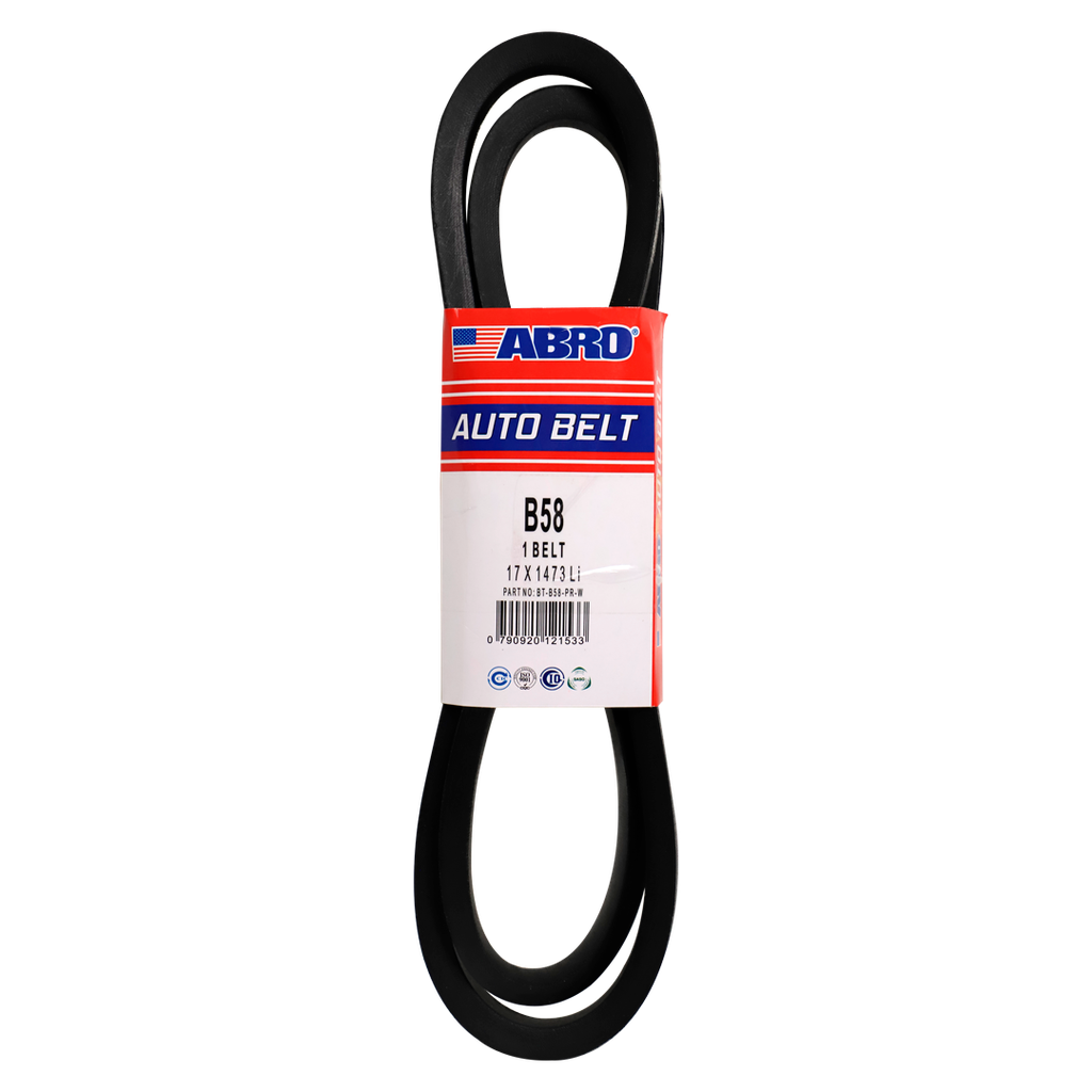 Banda de hule para carro b-58 abro bt-b58-pr-w negra