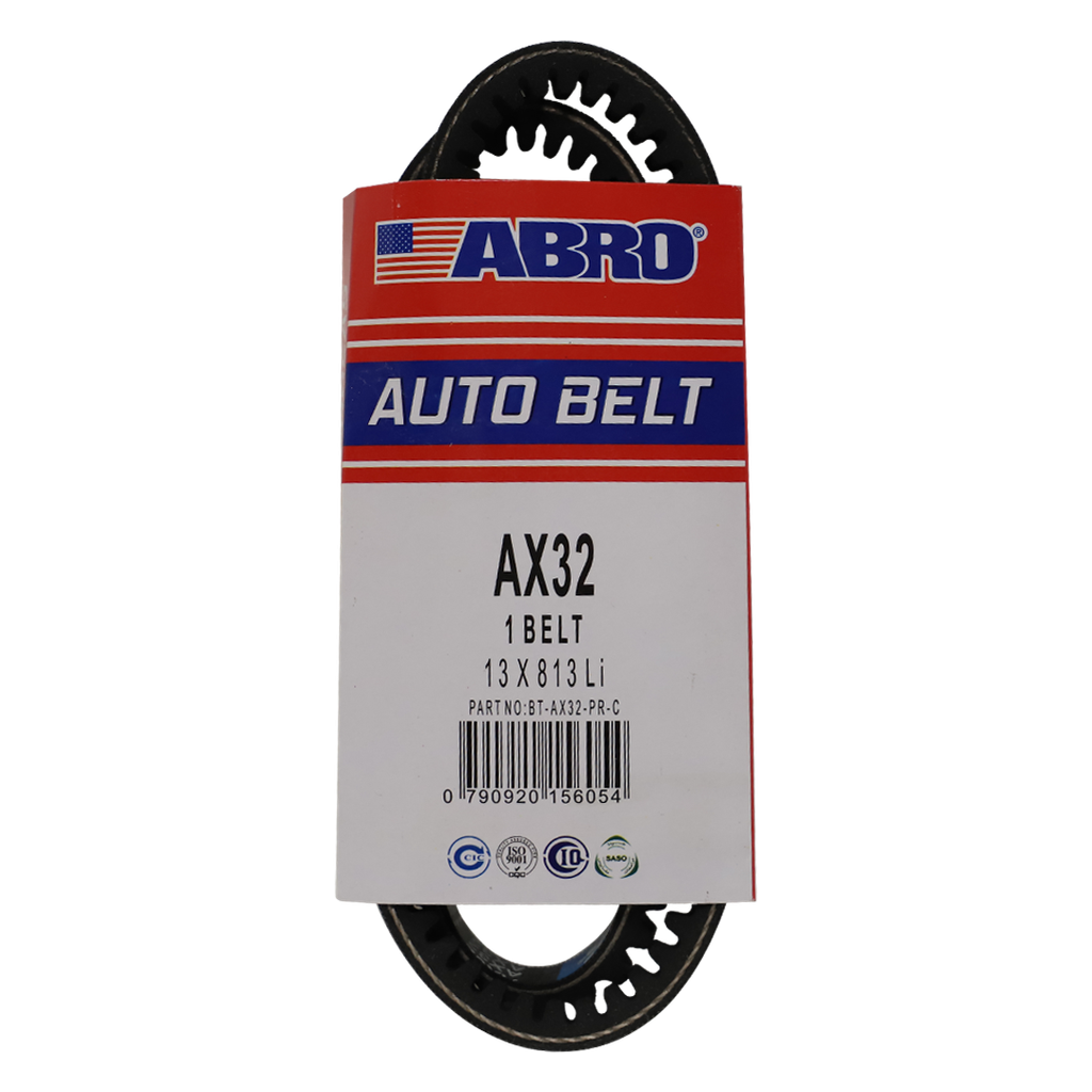 Banda de hule para carro ax-32 dentada abro negra