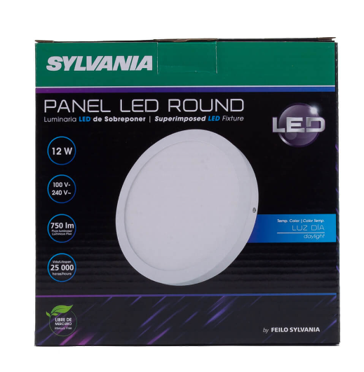 Lampara de panel led 3w 6500k redondo sylvania 27360