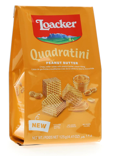 Galletas loacker 125g quadratini mani 13555