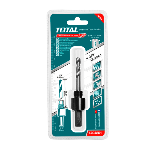 [112166] Vastago Para Broca P/Myh 3/8" Total Tac4201