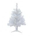 Arbol De Navidad 3' 115T/3" Lujo Base Plastico Blanco
