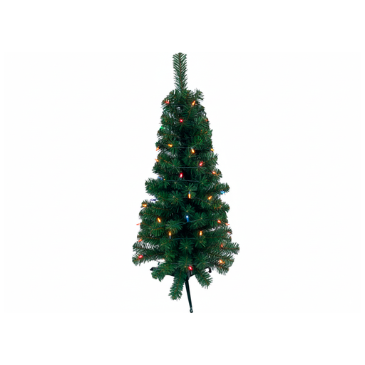 [128161] Arbol De Navidad 3' 120T/2.5" Lujo Base Plastica Verde
