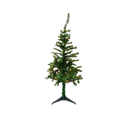 [15802] Arbol De Navidad 4' 186T/2" Economico Base Plastico Verde