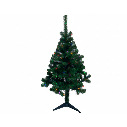 [128163] Arbol De Navidad 4' 186T/2.5" Economico Base Plastico Verde