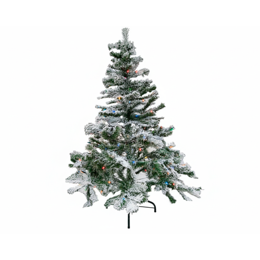 [114784] Arbol De Navidad 5' 300T/3" Lujo Base De Metal Frost